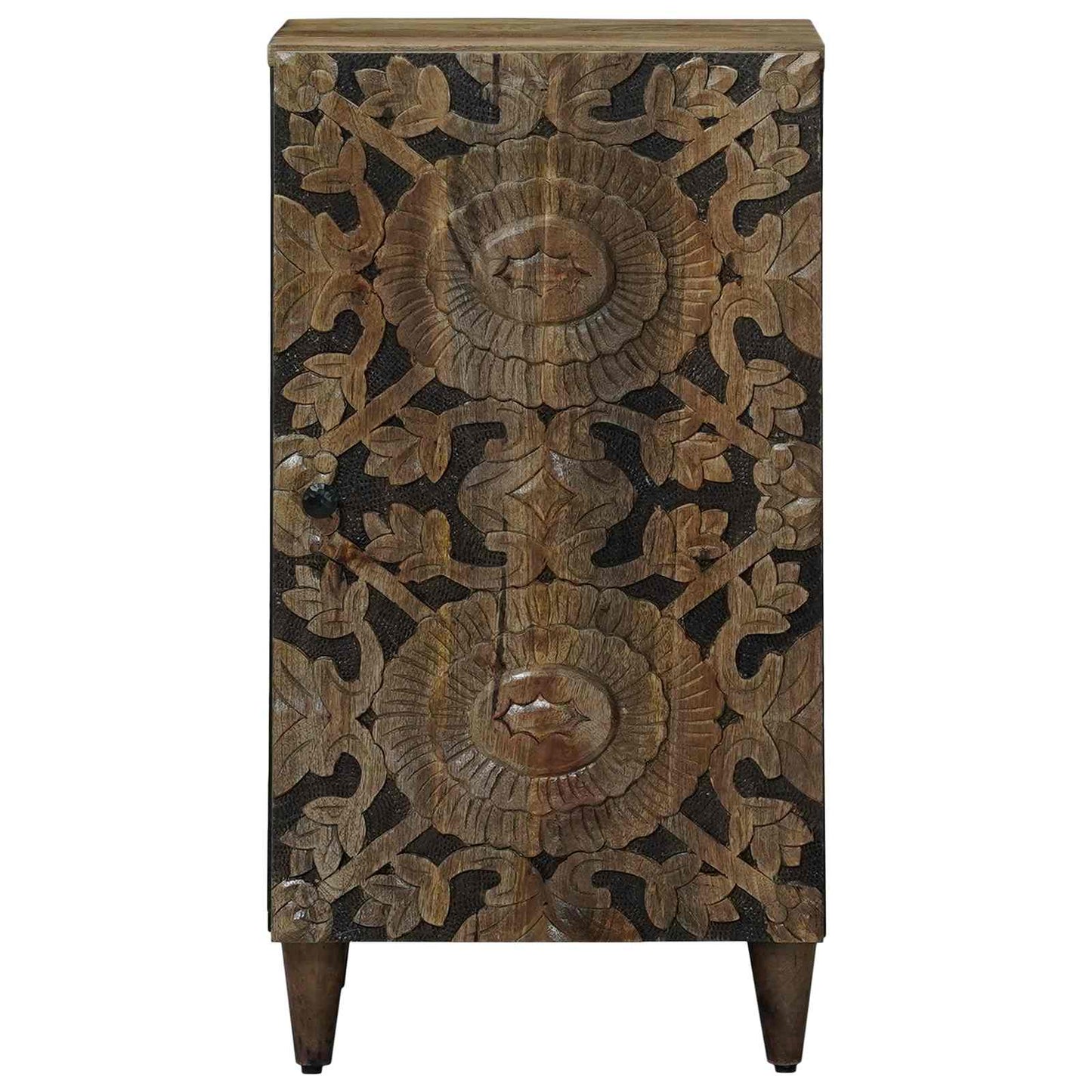 Sideboard with Storage Brown 40 x 33.5 x 75 cm Solid Mango Wood