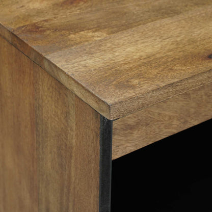 Sideboard with Storage Brown 60 x 33.5 x 75 cm Solid Mango Wood