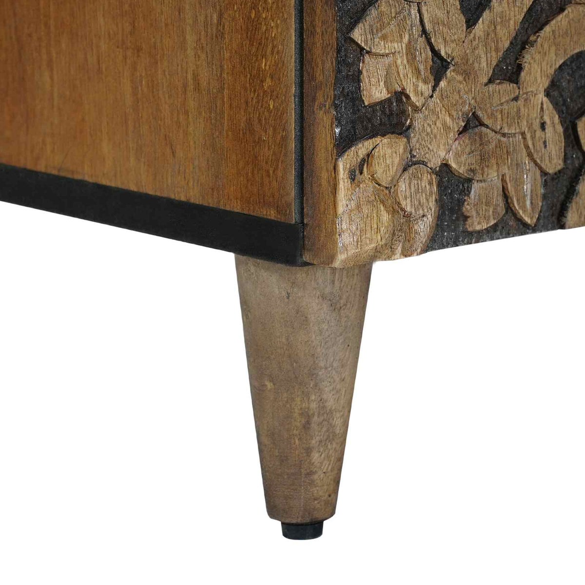 Sideboard with Storage Brown 60 x 33.5 x 75 cm Solid Mango Wood
