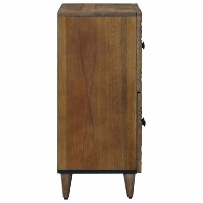 Sideboard with Storage Brown 60 x 33.5 x 75 cm Solid Mango Wood