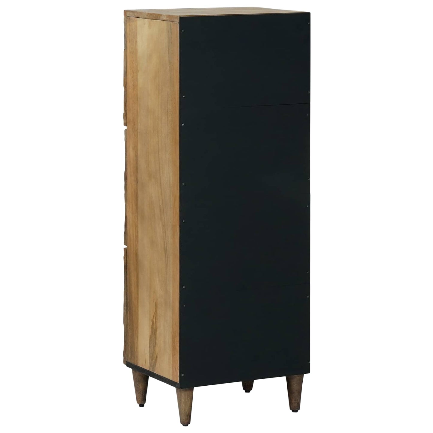 High Board with Shelf Brown 40 x 33.5 x 110 cm Solid Mango Wood
