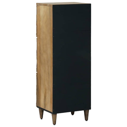 High Board with Shelf Brown 40 x 33.5 x 110 cm Solid Mango Wood
