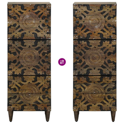High Board Brown 40 x 33.5 x 110 cm Solid Mango Wood