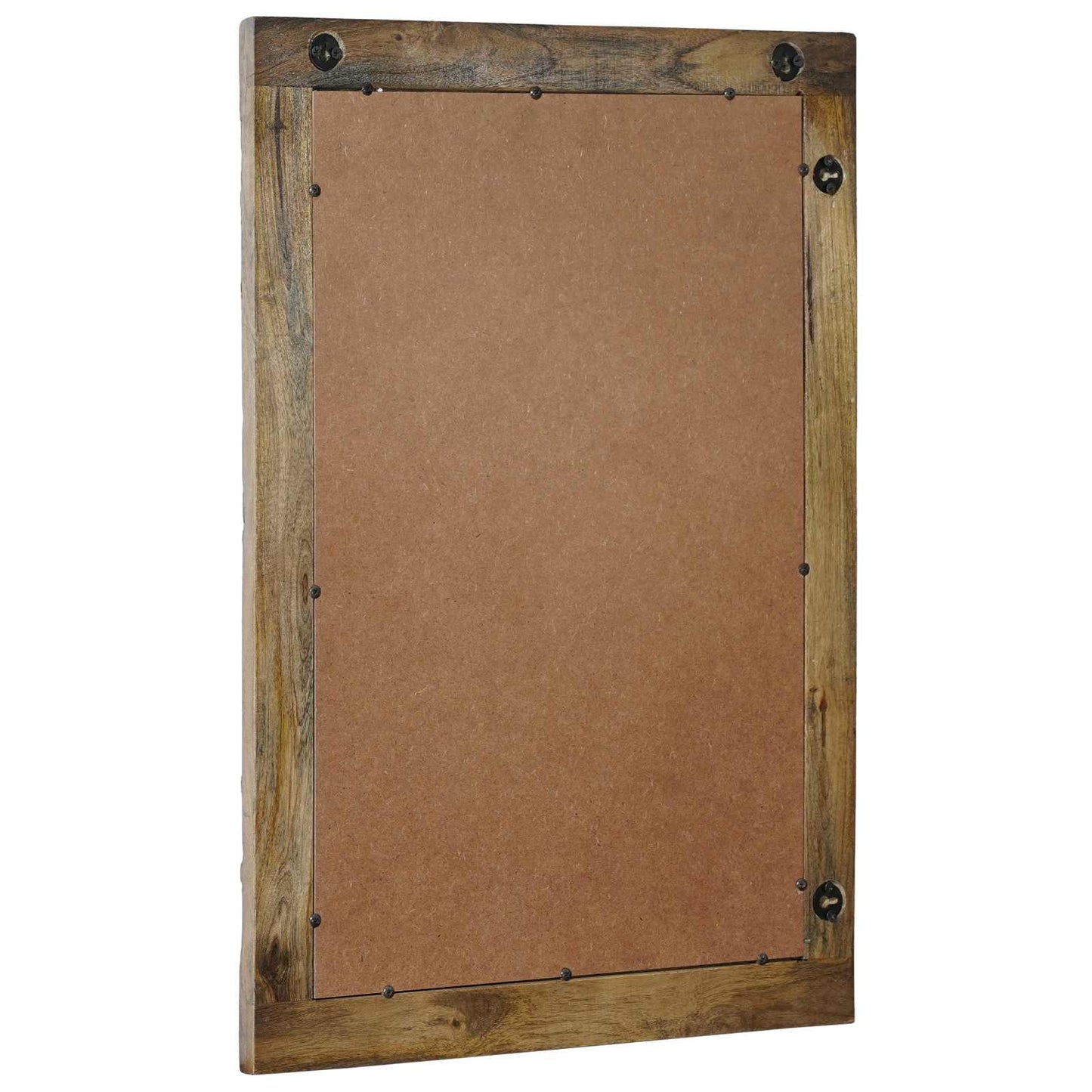 Wall Mirror Walnut Brown 70 x 50 cm Engineered Wood and Glass