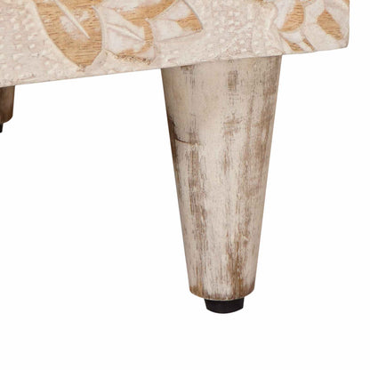 Bedside Cabinet 2 pcs White 40 x 33.5 x 46 cm Solid Mango Wood