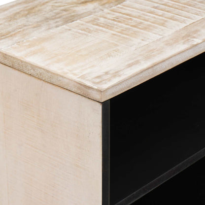 TV Cabinet with Shelf White 80 x 31.5 x 46 cm Solid Mango Wood