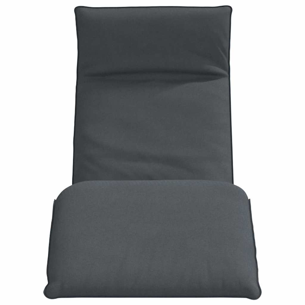 Sun Lounger Gray Oxford fabric, metal, foam Large Collapsible