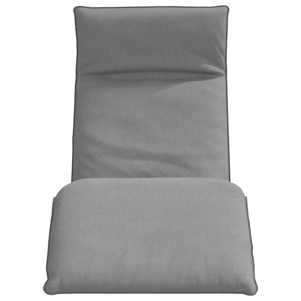 Sun Lounger Grey Oxford fabric (100% polyester), metal, foam