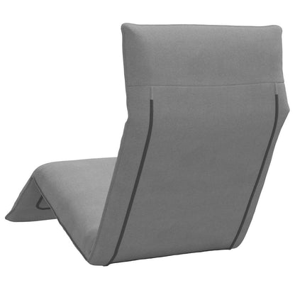 Sun Lounger Grey Oxford fabric (100% polyester), metal, foam