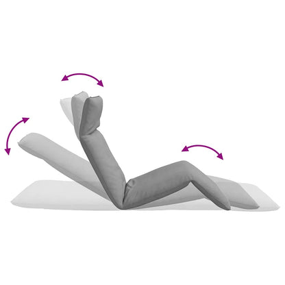 Sun Lounger Grey Oxford fabric (100% polyester), metal, foam