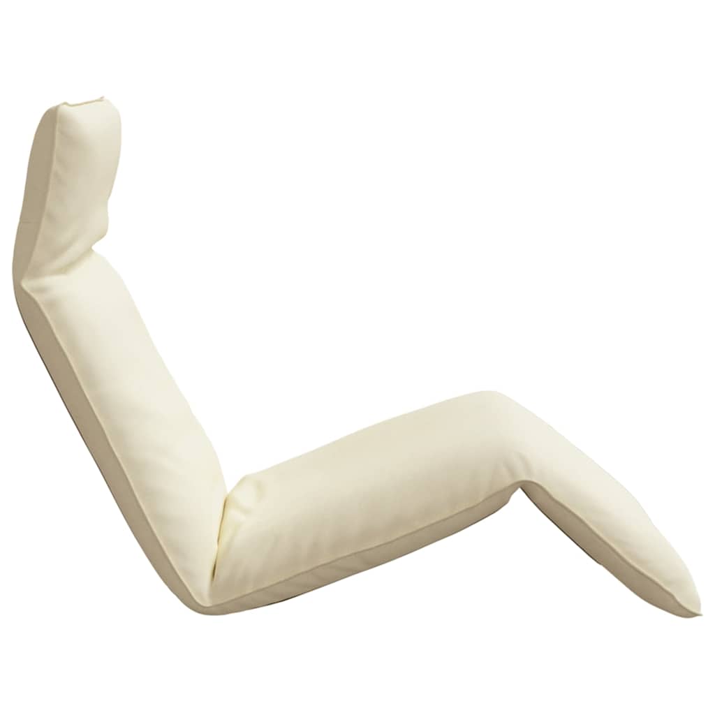 Sun Lounger Cream Oxford fabric, metal Extra Long Foldable