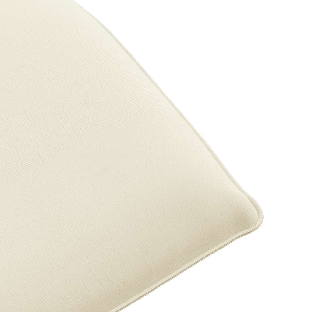 Sun Lounger Cream Oxford fabric, metal Extra Long Foldable