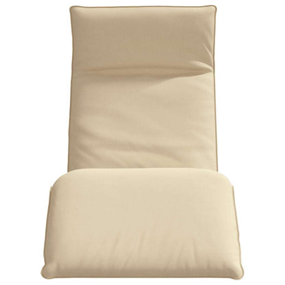 Sun Lounger Beige Oxford fabric 100% polyester, metal frame