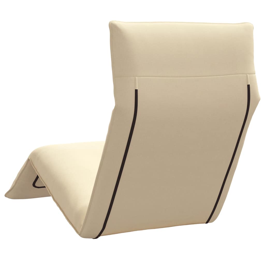 Sun Lounger Beige Oxford fabric 100% polyester, metal frame