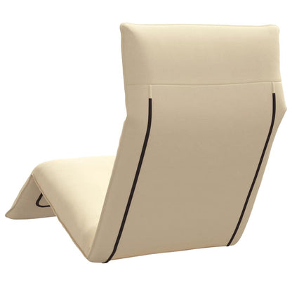 Sun Lounger Beige Oxford fabric 100% polyester, metal frame