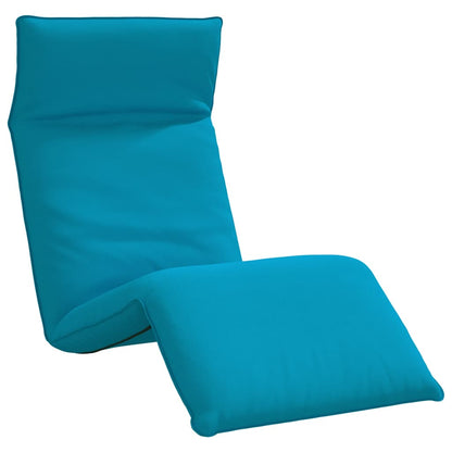 Folding Sun lounger Light Blue 68.9x21.3x3.3" Oxford Fabric