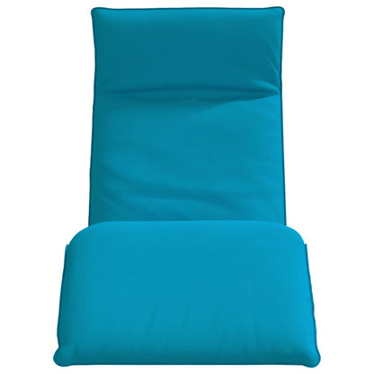 Folding Sun lounger Light Blue 68.9x21.3x3.3" Oxford Fabric