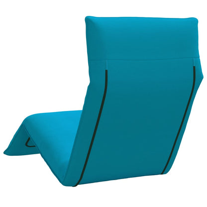 Folding Sun lounger Light Blue 68.9x21.3x3.3" Oxford Fabric