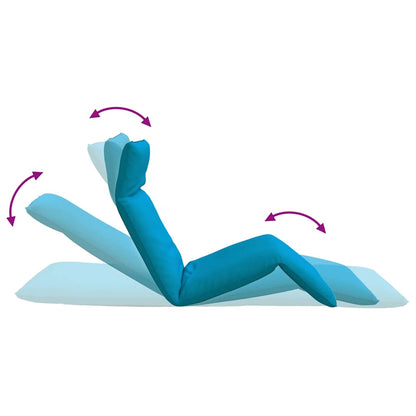 Folding Sun lounger Light Blue 68.9x21.3x3.3" Oxford Fabric