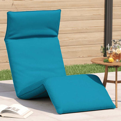 Folding Sun lounger Light Blue 68.9x21.3x3.3" Oxford Fabric
