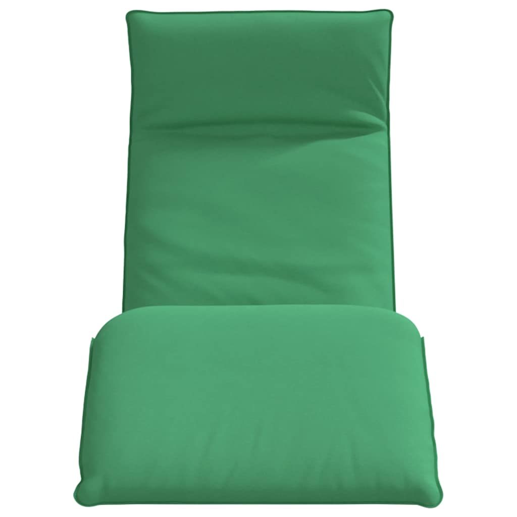Folding Sun lounger Green 68.9x21.3x3.3" Oxford Fabric