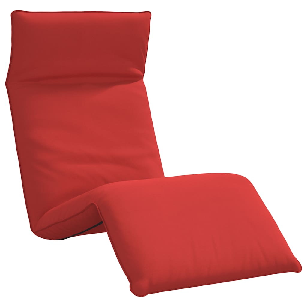Folding Sun lounger Red 68.9x21.3x3.3" Oxford Fabric
