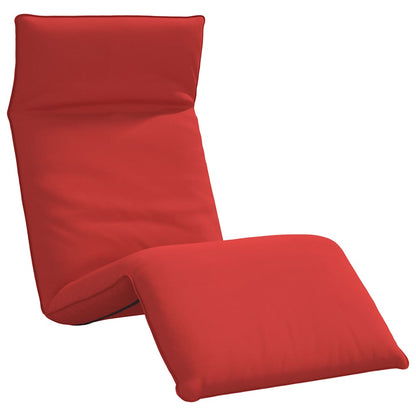 Folding Sun lounger Red 68.9x21.3x3.3" Oxford Fabric