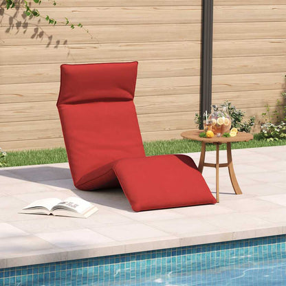 Folding Sun lounger Red 68.9x21.3x3.3" Oxford Fabric