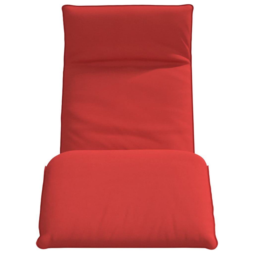 Folding Sun lounger Red 68.9x21.3x3.3" Oxford Fabric