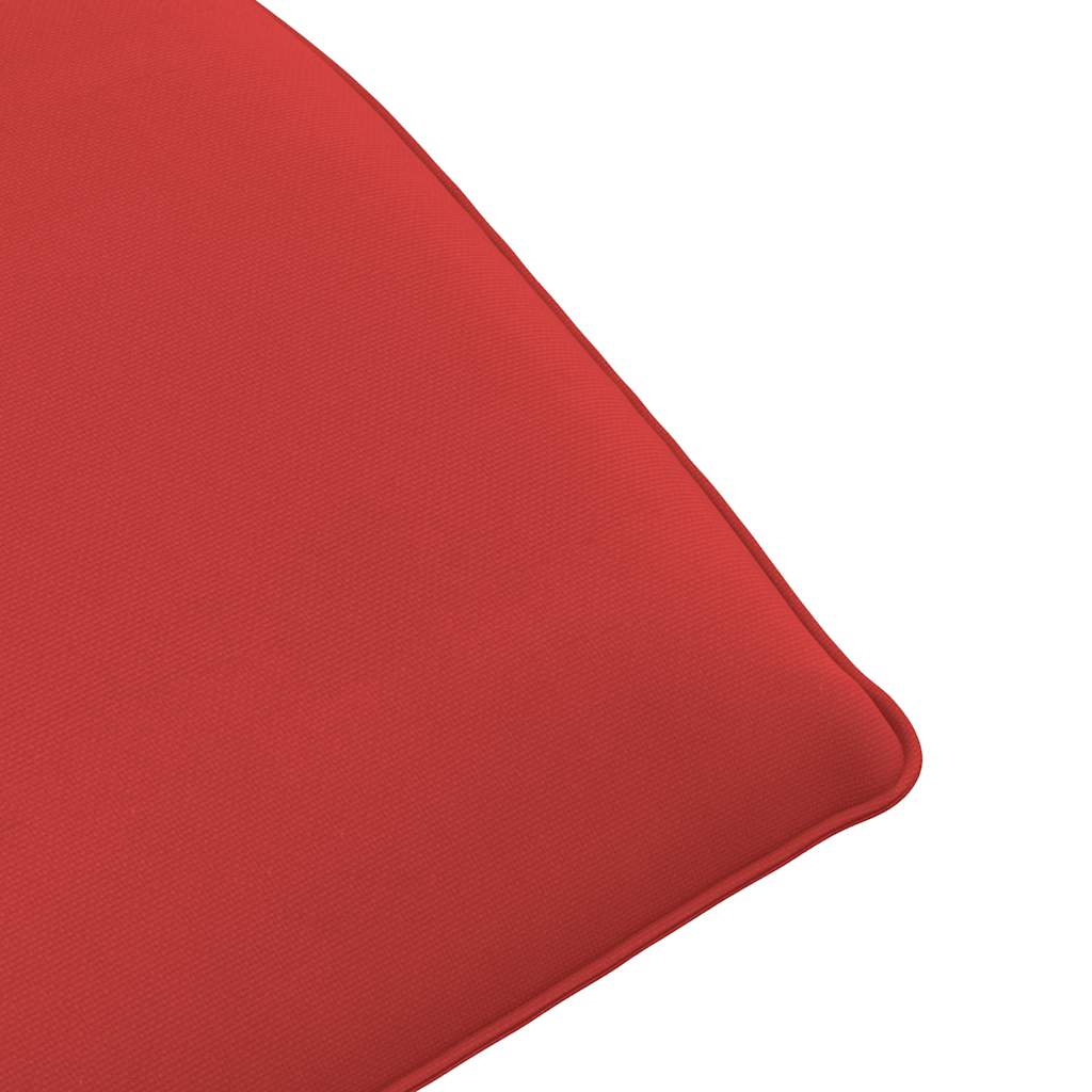 Folding Sun lounger Red 68.9x21.3x3.3" Oxford Fabric
