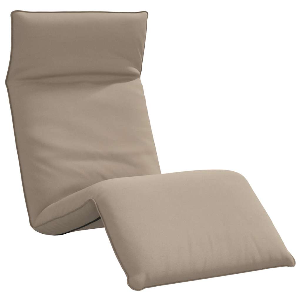 Folding Sun lounger Taupe 68.9x21.3x3.3" Oxford Fabric