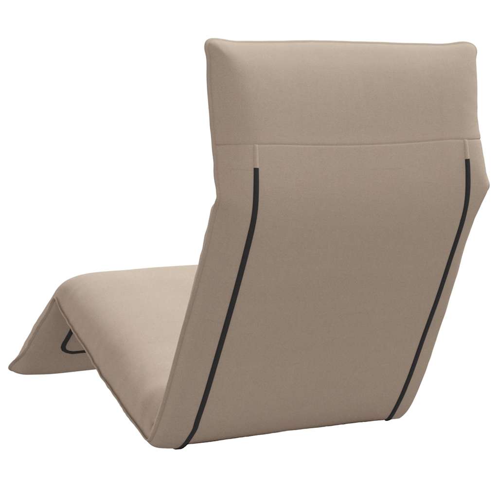 Folding Sun lounger Taupe 68.9x21.3x3.3" Oxford Fabric