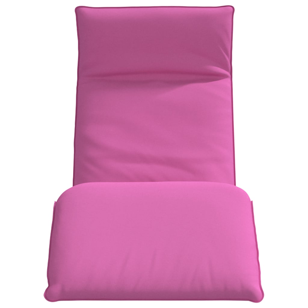 Folding Sun lounger Pink 175x54x8,5 cm Oxford Fabric