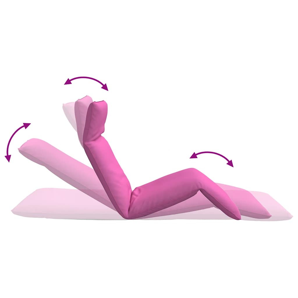 Folding Sun lounger Pink 175x54x8,5 cm Oxford Fabric