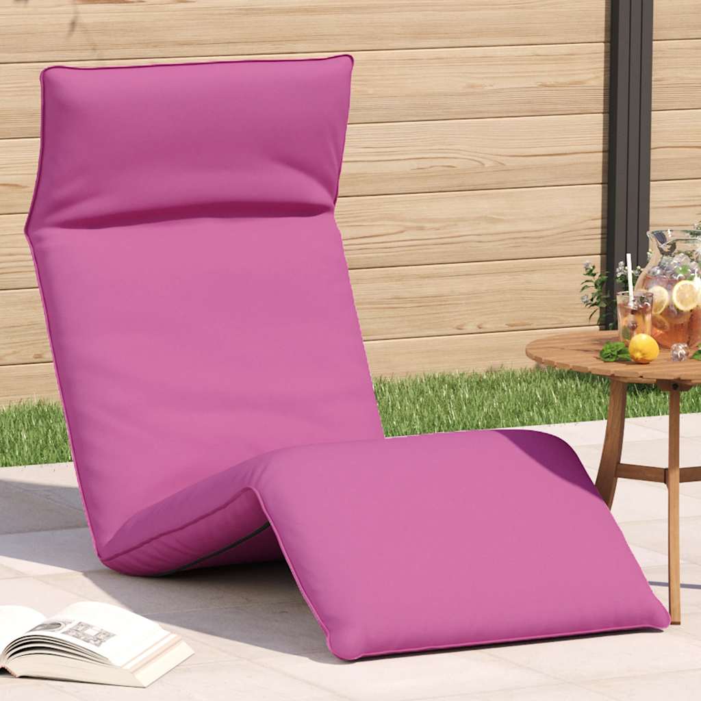Folding Sun lounger Pink 175x54x8,5 cm Oxford Fabric
