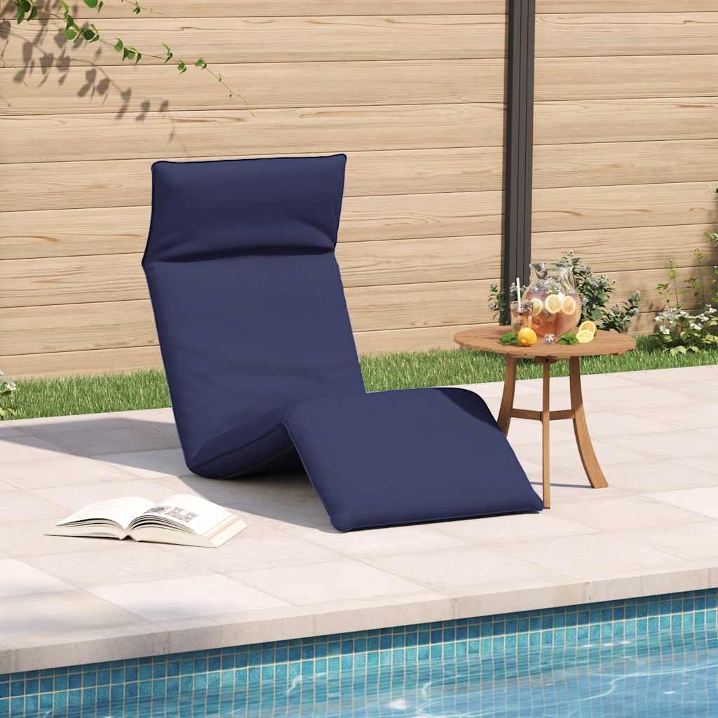 Folding Sun lounger Navy Blue 175x54x8,5 cm Oxford Fabric