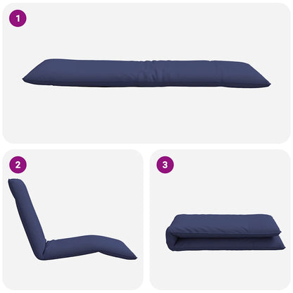 Folding Sun lounger Navy Blue 175x54x8,5 cm Oxford Fabric