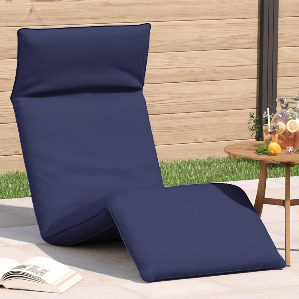 Folding Sun lounger Navy Blue 175x54x8,5 cm Oxford Fabric