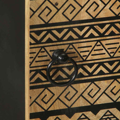 Highboard 40x33.5x110 cm Solid Rough Wood Mango