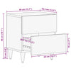 Bedside Cabinet 40x33.5x46 cm Solid Wood Mango