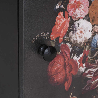 Bedside Cabinet with Door 2 pcs Black 40 x 33 x 46 cm