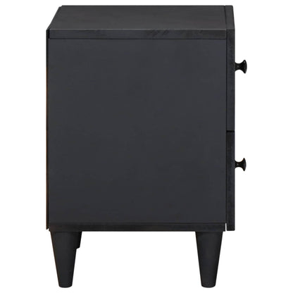 Bedside Table 2 pcs Brown 40 x 33.5 x 46 cm Solid Mango Wood