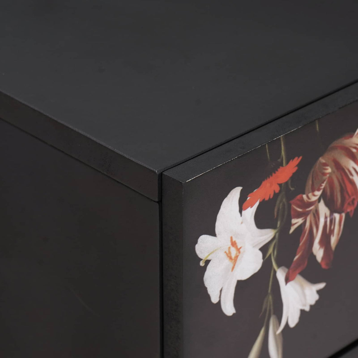 Bedside Table Multicolour 50 x 33 x 60 cm Solid Mango Wood