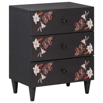 Bedside Table Multicolour 50 x 33 x 60 cm Solid Mango Wood