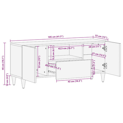 Storage Cabinets with Drawer Multicolour 105 x 33.5 x 46 cm