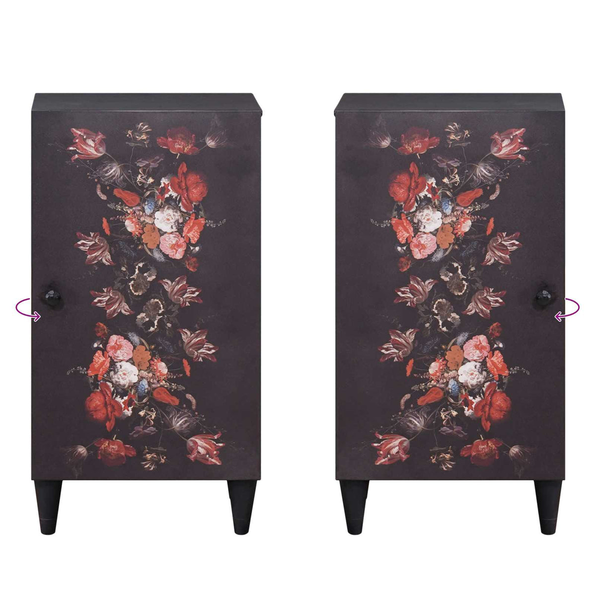Storage Cabinets Multicolour 40 x 33.5 x 75 cm Solid Mango Wood