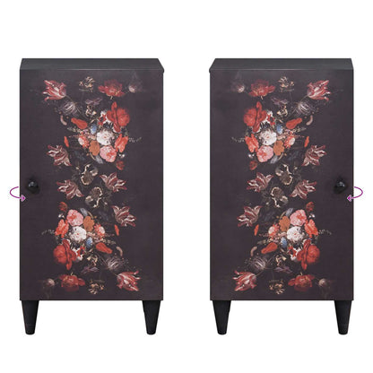 Storage Cabinets Multicolour 40 x 33.5 x 75 cm Solid Mango Wood