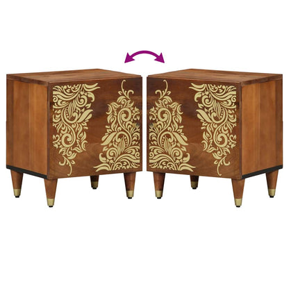 Bedside Cabinet with Door Honey Brown 40 x 33 x 46 cm