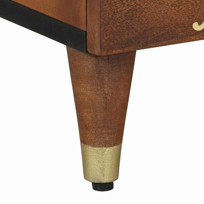 Bedside Cabinet with Door 2 pcs Honey Brown 40 x 33 x 46 cm