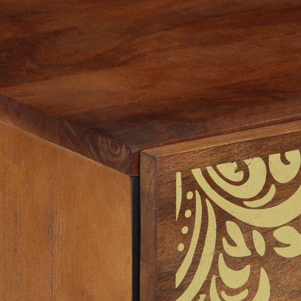 Bedside Cabinet Honey Brown 40 x 33 x 46 cm Solid Mango Wood